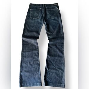 Citizens of humanity Faye Low Waist Full Leg Trouser Flare Jeans Sz 29 denim 003
